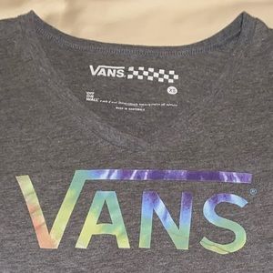 Vans Tops - Vans grey v-neck tie dye letters Vans Tops - Vans grey v-neck tie dye letters
